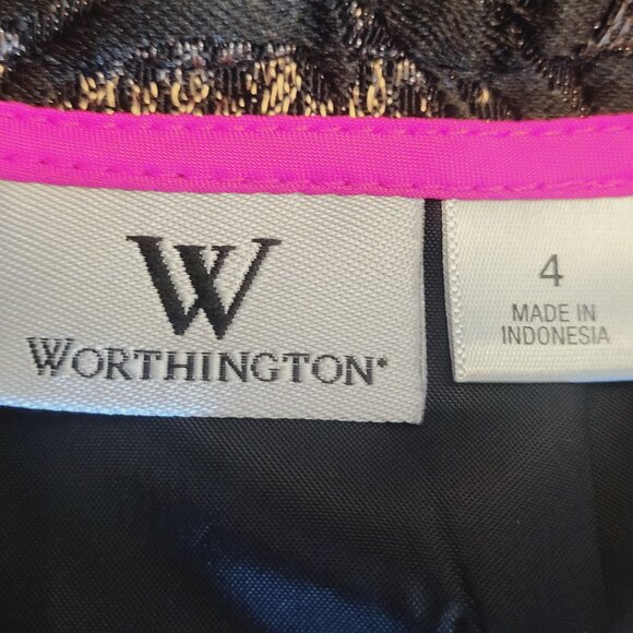Worthington ~ Sz 4 ~ Fully Lined, Below Knee Skirt ~ Excellent Condition - Picture 8 of 8